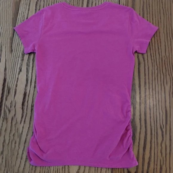 Bench Soft Magenta Ruched Logo Tee - Picture 5 of 7